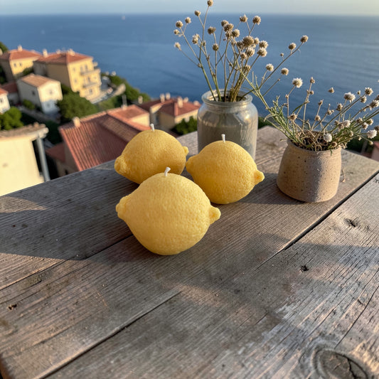 Le Duo Bougies Citron 🍋 | Bougies décoratives