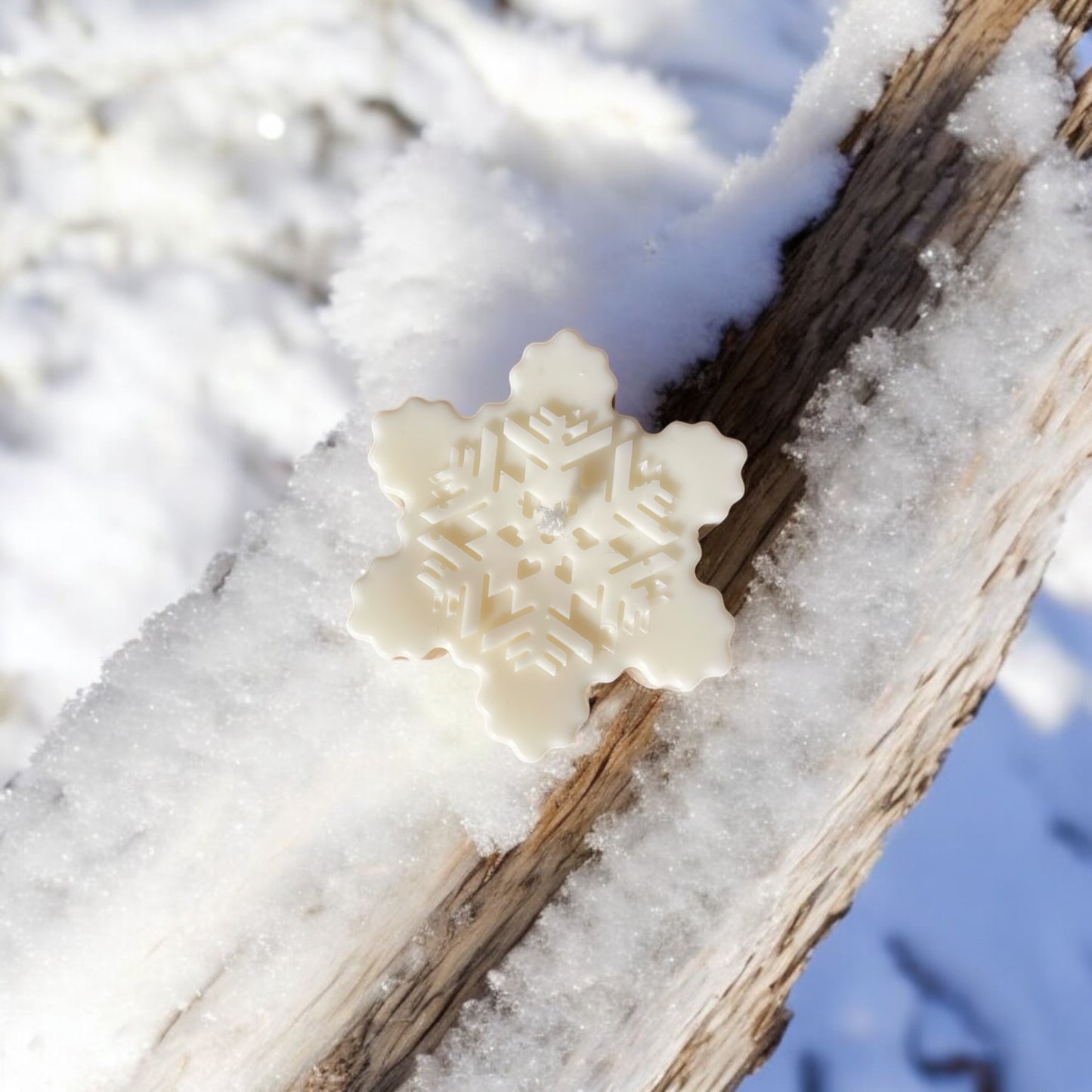 Bougie Flocon de Neige | Bougie décorative | Bougie de Noël