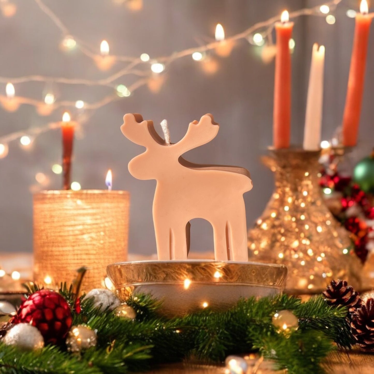 Bougie Mon Petit Renne | Bougie décorative | Bougie de Noël