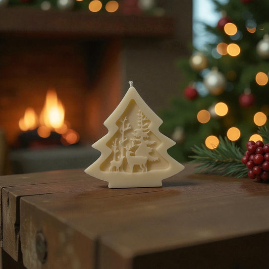 Bougie décorative - Forêt Hivernale ❄️